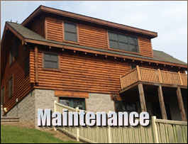  Warbranch, Kentucky Log Home Maintenance
